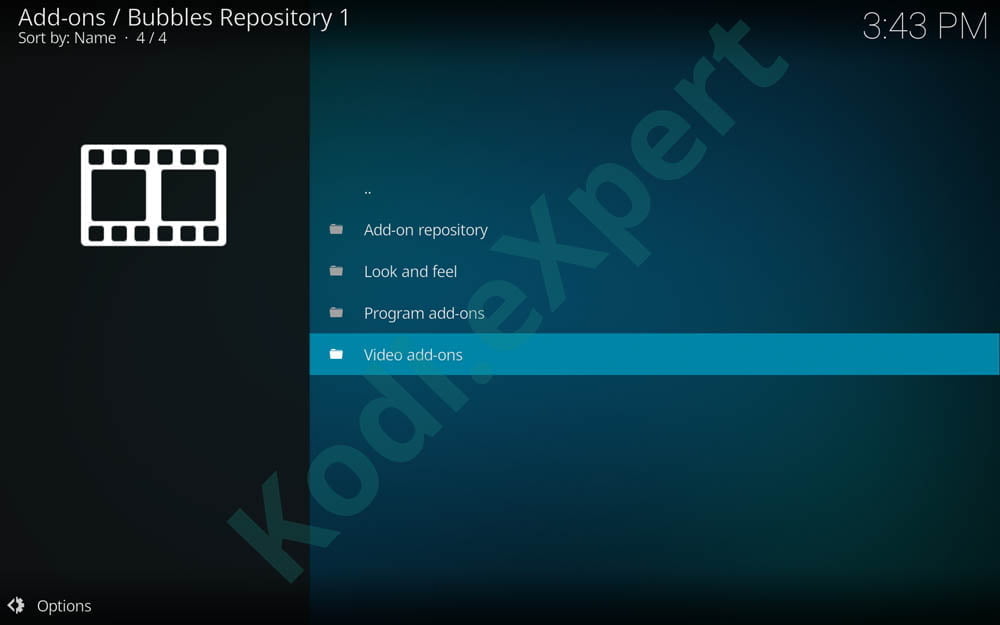 Bubbles addon Kodi step 14