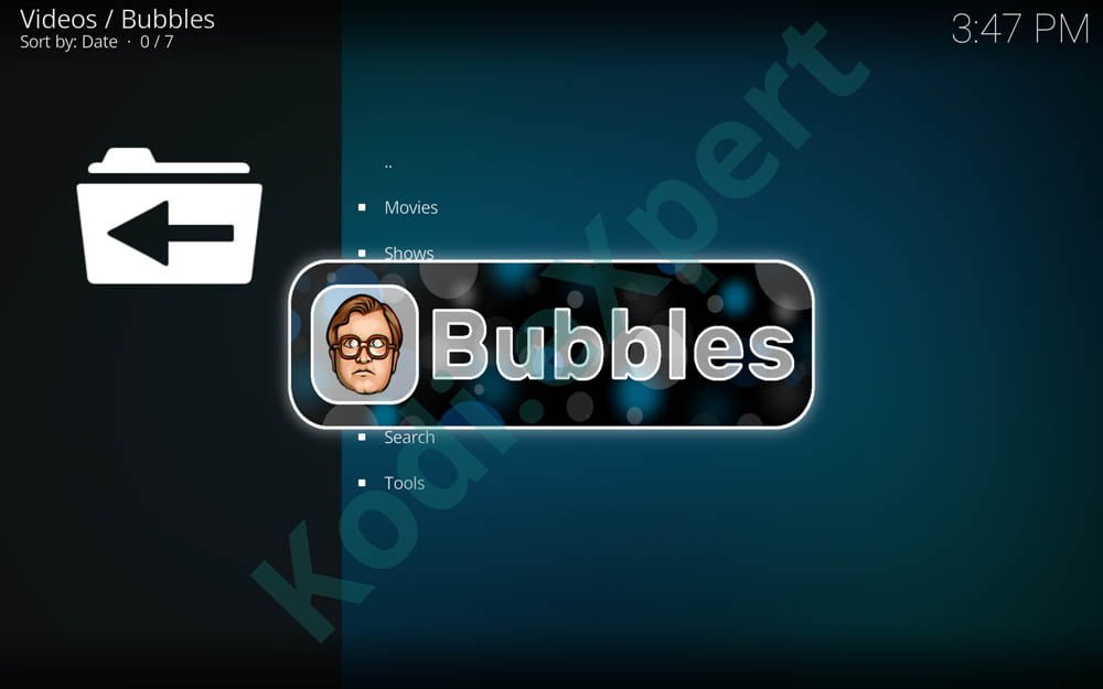 Bubbles addon Kodi step 20