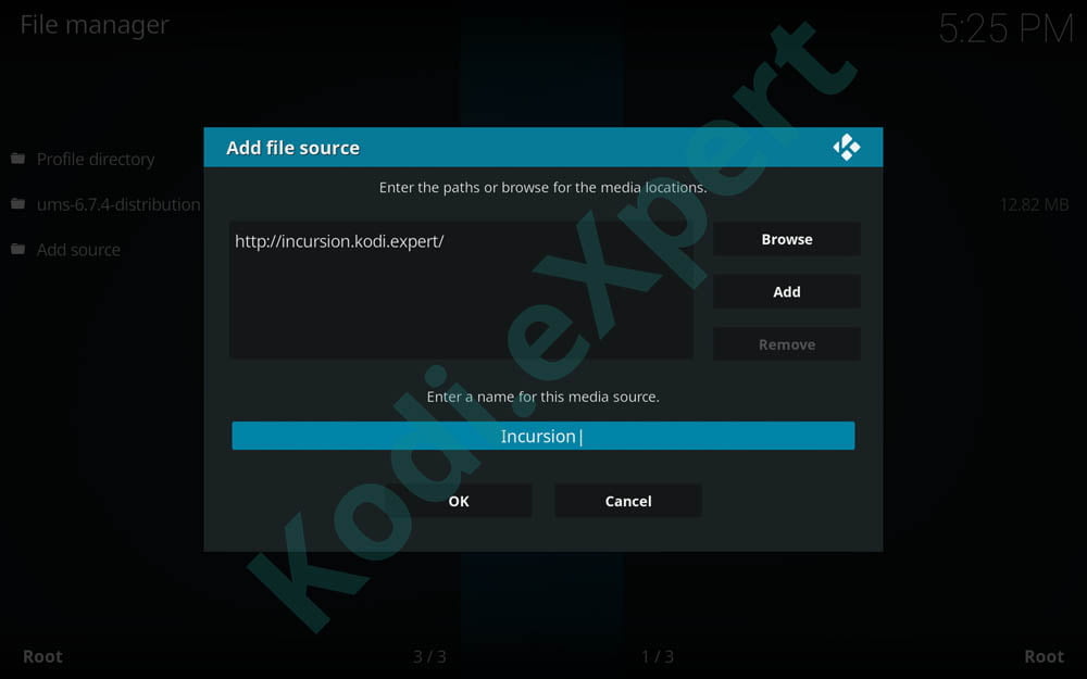 Kodi incursion Addon 5.43