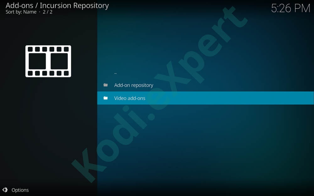 Kodi incursion Addon 6.47