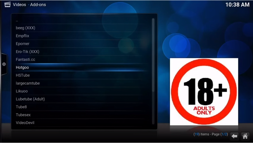 Kodi Adult Addons