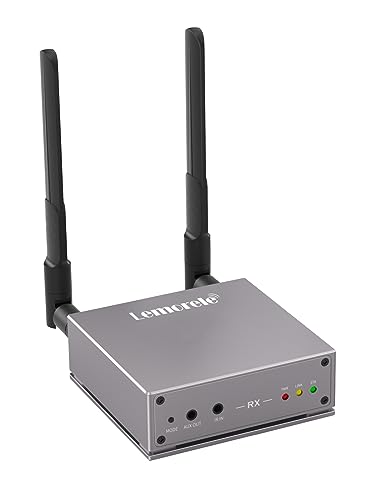 Lemorele HDMI Wireless Receiver Supports 1TX Paired with Multiple RXs, Wireless HDMI Extender 656FT/200M with LoopOutput/KVM/IR 5G Streaming Video/Audio to TV, Projector, Monitor
