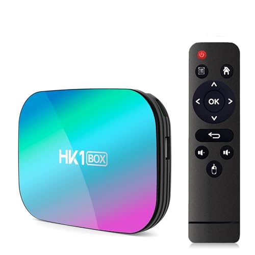 HK1 Box Smart TV Box Amlogic S905X3 Android 9.0 1000M 2.4G&5G Dual WiFi 3D BT 8K 4K Media Player Set Top Box (4+64G)