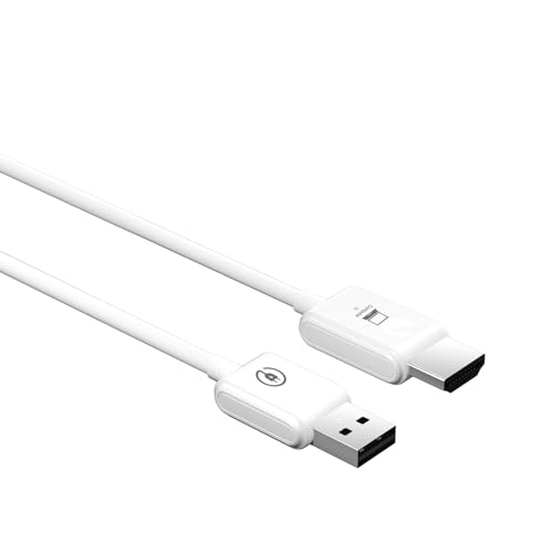 GRABLOOM Transmitter & Receiver Extender Seamless Streaming for Home Theater/Gaming Enjoy Videos Without Limits Streaming Solution, White