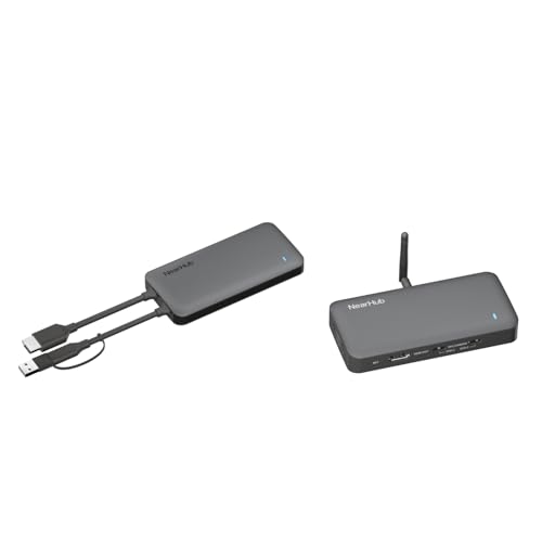 NearHub Wireless HDMI Display Dongle Adapter Transmitter Tail & Air Kit - Plug & Play, Stable Streaming to Monitor, Smart Whiteboard for Laptop,Microphone, Camera for BYOM Hybrid Meeting & Screen