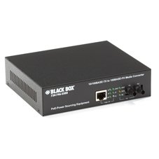 Black Box LPM601A PoE Pse Media Converter, 10base-T/100BAS