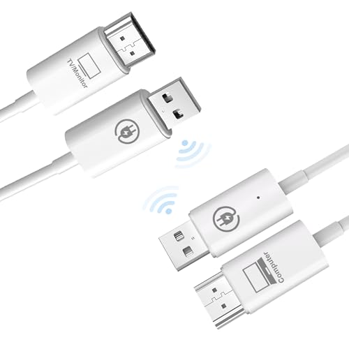 Wireless HDMI Transmitter and Receiver, avedio Links 1080P Wireless HDMI Extender Kit, 164FT Portable HDMI Display Adapter for Streaming Video/Audio from Laptop, PC to HDTV/Projector
