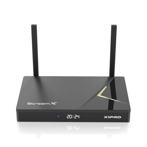 Latest StreamX-X1PRO Super Smart Android TV Box with Voice StreamX-X1PRO 4G RAM 32G ROM Box + Voice Remote + 1* Mini Keyboard +1* Hard Disk 64G H168 Quad Core ARM Processor