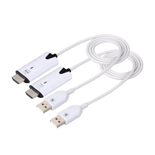 2024 Newest,Wireless HDMI Transmitter and Receiver, Wireless HDMI Extender Kit, Plug and Play Portable, 98FT Range, 2.4G/5Ghz, for Streaming video/audio from Laptop/PC/TV Box to TV/Monitor /Projector