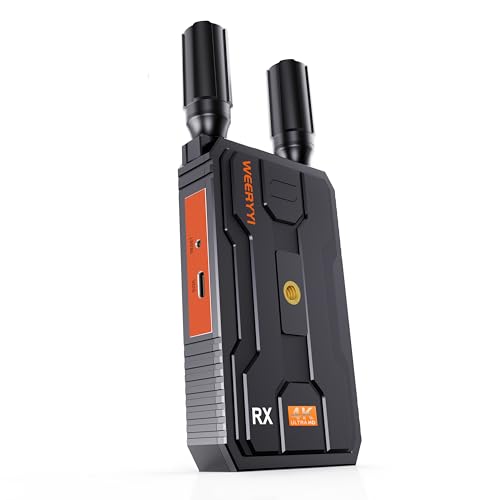 (Only RX) Wireless HDMI 4K,Ultra-Long Range Plug and Play, 2.4/5G Wireless Video Transmission System for Streaming Camera Video/Audio from Laptop/PC toHDTV/Projector/Video Monitor