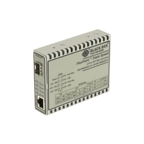 Black Box LMC1017A-SMSC Flexpoint Media Converter, 10base-T/100B