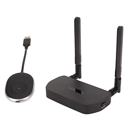 Locadence Wireless HDMI Transmitter and Receiver, Plug and Play, 4K WiFi Video Extender Kit for Streaming Video, Audio and File to Monitor from Laptop, PC, TV Box