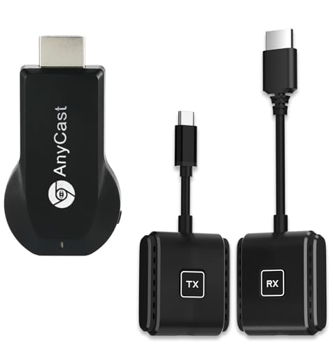 SmartSee Anycast HDMI Wireless Display Adapter + Wireless USB-C to HDMI Transmitter and Receiver Kit