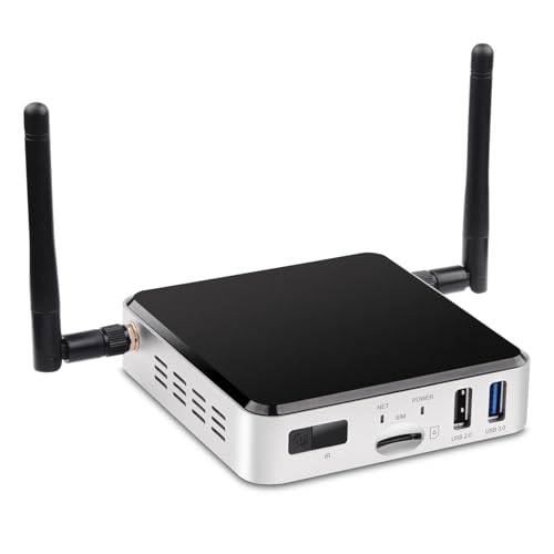 Geniatech APC390K Android 11 Smart TV Box HD 4K, HDMI Digital Signage Player, Mini PC Support 4G WiFi Bluetooth Video Player for Industrial/Commercial Advertising Menu Display, 2GB+16GB