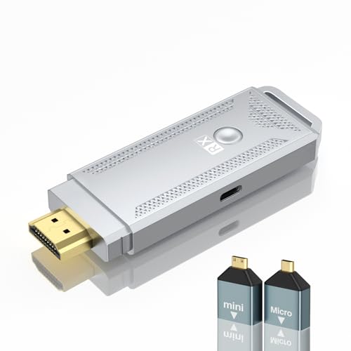 Wireless HDMI Display Dongle Adapter, No App,Plug and Play,4K decoding/1080P HD Streaming Video/Audio from Laptop, PC, Smartphone to HDTV/Projector Supports Android/iOS/Windows/MacOS/ChromeOS