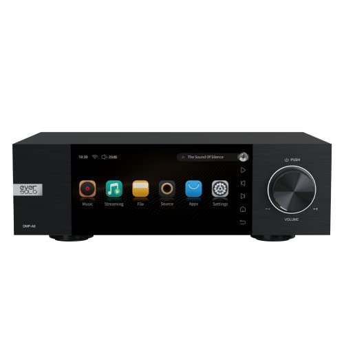 Eversolo DMP-A6 Music Streamers, Network Player, Digital Music Streamer, DAC, Music Service&Streaming MQA Full Decode, DSD512 PCM768kHz/32Bit Bluetooth 5.0, 6’’HD Touchscreen, Exclusive App