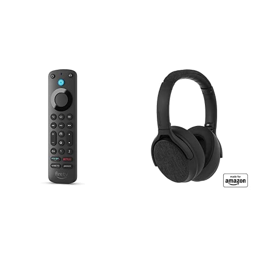 Alexa Voice Remote Pro with Made for Amazon Active Noise Cancelling Bluetooth Headset | Black