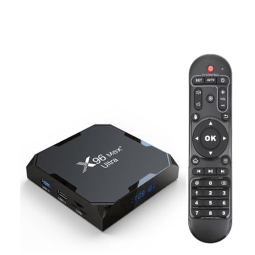 X96Max Plus Ultra TV Box Android 11 Amlogic S905X4 TVBOX AV1 8K WiFi BT X96 Max Media Player TV Set Top Box (4+32G)