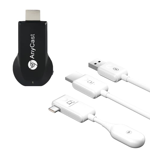SmartSee Anycast Wireless Display Adapter and Wireless USB C Transmitter and Receiver Kit