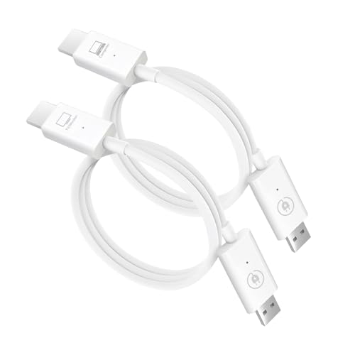 Zunate HDMI Transmitter and Receiver, Ultra HD HDMI Converter Dongle Adapter, HDMI Extender Streaming Video Audio from Laptop, PC, Smartphone to HDTV