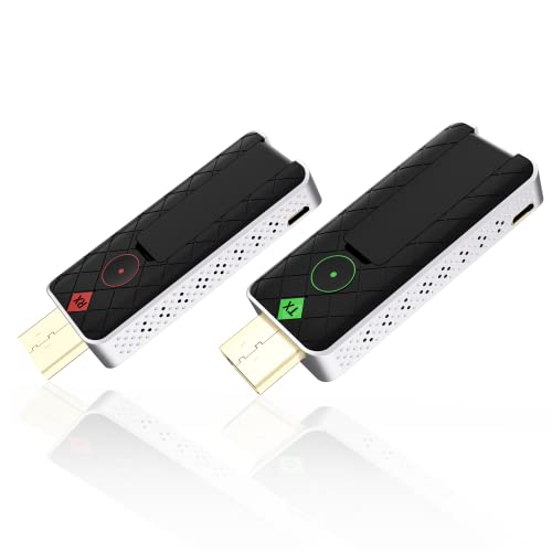 Wireless HDMI Transmitter and Receiver,Wireless HDMI Extender Kit,Plug and Play,131FT 1080P Full HD Wireless Extender Streaming Video Audio for Smartphone/Laptop/PC to TV/Monitor/Projector- Ask Nano