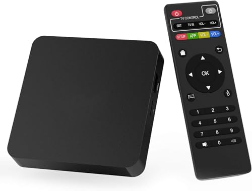 TUREWELL Media Players, Android 10.0 Super 2GB RAM 16GB ROM Allwinner H3 Quad-Core Media Player Support 2.4GHz WiFi, 3D 4K H.265 Smart Media Streaming Devices