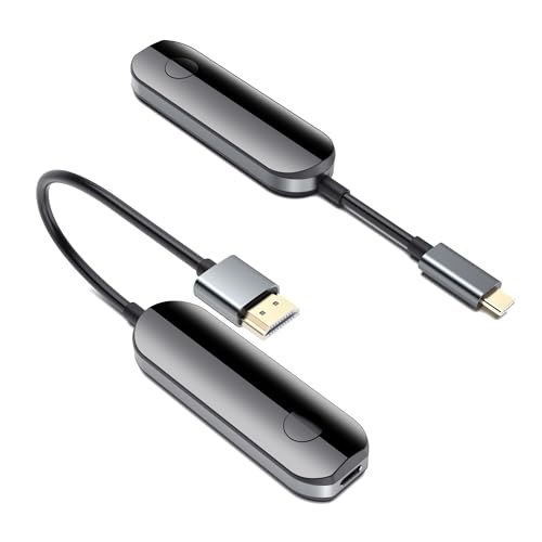 iShare Pro Wireless HDMI Transmitter and Receiver Kit 2K, Screaming Netflix, Disney, Amazon Video to TV, HD Video and Audio Sync, USB C HDMI Wireless Adapter for iPhone 15, iPad Pro, MacBook Pro/Air,