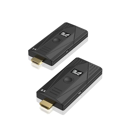 Generic Forbetdis JM300Pro Mini Conference Wireless Transmission HDMI Extender Video Transmitter Receiver for Camera PC to TV Projector, black
