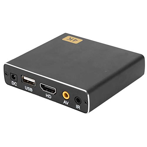 4K 1080P Full HD Digital Media Player for HDMI Interface Video Output and Audio Output for AV, Vertical and Inverted Screen Output Modes, Rotating Image Output Function Multiple settings(USA)