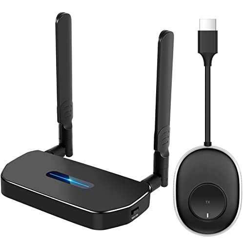 YAOMAISI Wireless HDMI Transmitters and Receivers 4K,hdmi Casting 5G Stable Signal Video/Audio hdmi Wireless Extender Kit for PC, Laptop, Camera, Blu-ray, Netfix, PS5 to Monitor, Projector