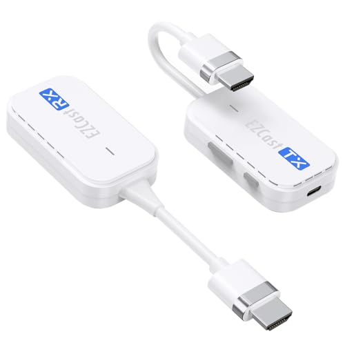 Wireless HDMI Transmitter and Receiver 5G, ANGEET Wireless HDMI Extender Streaming Video/Audio 50M/165FT Range from PC, Laptop, Camera, TV Box to Monitor, Projector, HDTV