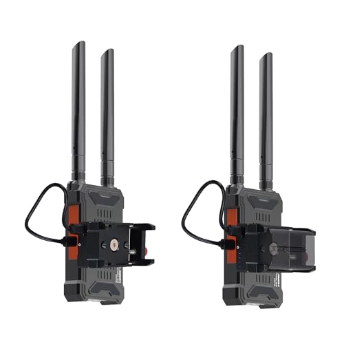 Wireless HDMI Transmitter and Receiver 4K with Adjustable Battery Mounting Bracket