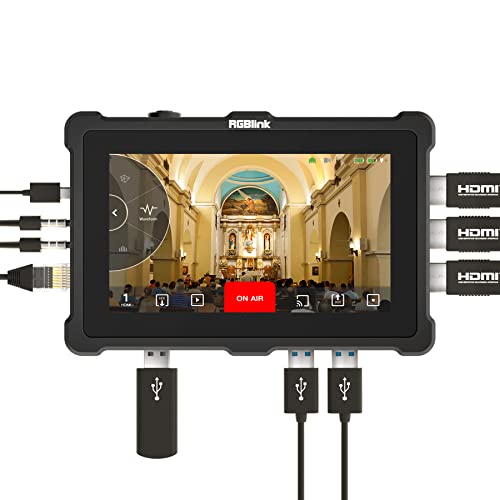 RGBlink TAO 1pro NDI Video Switcher Live Video Streaming Encoder Decoder Stream simultaneously to Facebook Live, Twitch, YouTube, and Twitter Live Video Streams
