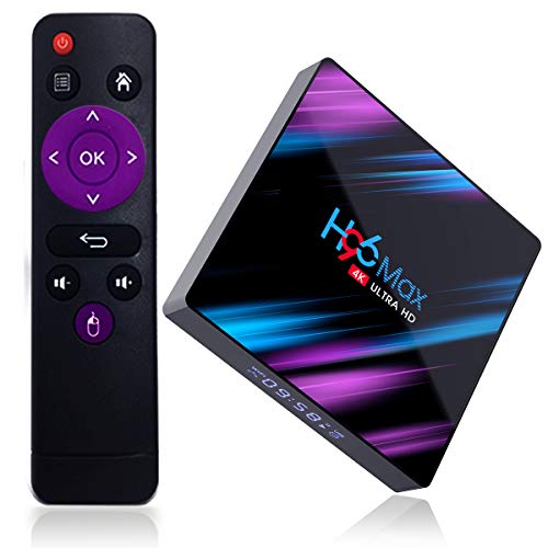 Android 9.0 TV Box, H96 Max-3318 Smart TV Box Penta-Core CPU Support 2.4G/ 5G WiFi BT 4.0 USB 3.0/2.0 4K 3D Smart TV Box