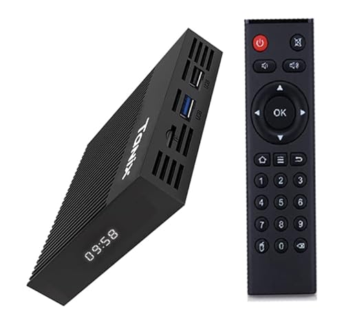 Android 11.0 TV Box 4GB RAM 64GB ROM TV Box Amlogic S905X4 X4 Pro 64-bit Quad Core with Dual Wi-Fi 2.4G/5.0G, BT 4.0/ 3D Ultra HD 8K/ H.265/ 1000M LAN/USB 3.0 Smart TV Box