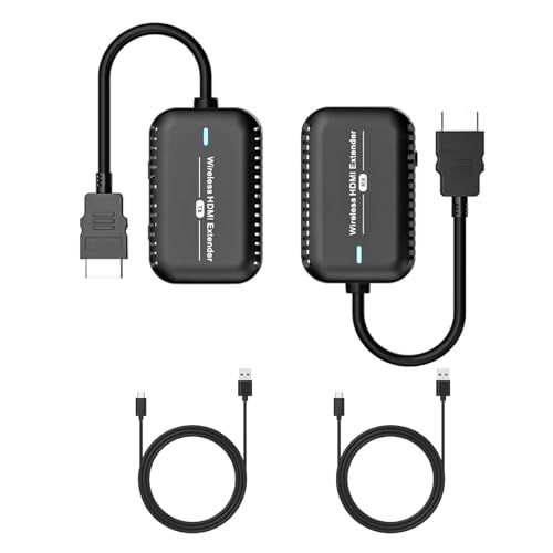 Fourmor 30-Meter Wireless Video Transmitter, HDMI Wireless Extender, Office Conference Screen Monitor, Portable Transmitter, high-Definition Quality 60Hz, Suitable for Mac OS/Windows/Android Systems.