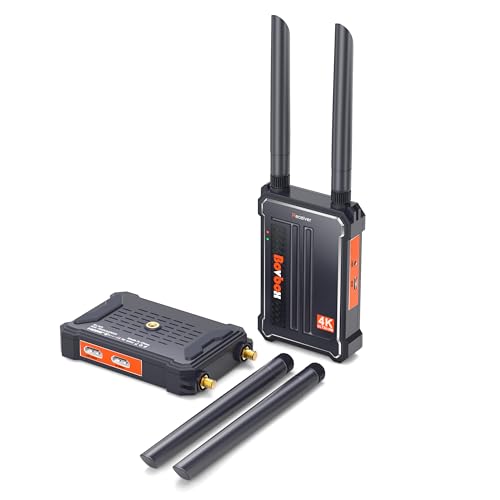 Wireless HDMI Transmitter and Receiver 4K: 2.4/5.0GHz HDMI Wireless Extender Kit for Streaming Video/Audio from DSLR/Camera/Projector/DVR/Laptop/PS4, 490FT (150M) Long Range 0.1S Low Latency