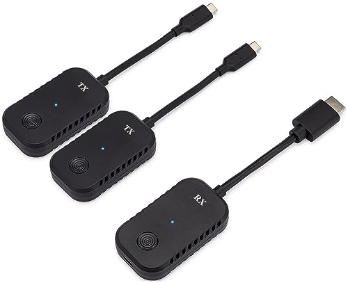 ClearClick Present+Share (USB-C Edition) - Wireless Presentation & Video Broadcasting System for Laptops & Smartphones (2 USB-C Transmitters, 1 HDMI Receiver)