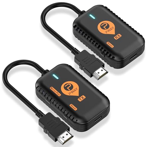 Wireless HDMI Extender Kit,1 Receiver to 8 Transmitters, for Video/Audio Streaming to Monitor from Laptop/PC/TV Box/Projector-2.4G/5G, 98FT/30M Range
