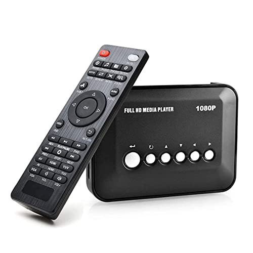 JCHHOME 1080P Media Player with HDMI/YPbPr/AV Output, USB/SD Ports HD Automatic Loop Play Box