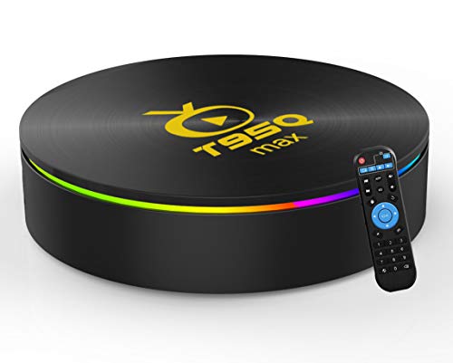 Android 9.0 TV Box T95Q max Amlogic S905X3 with 4GB RAM 64GB ROM 4K Ultra HD H.265 Dual Band WiFi BT 4.0 Media Box 2.4/5Ghz WiFi 100M LAN