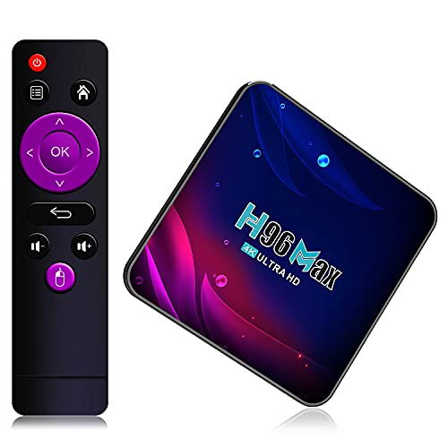 Android 11.0 H96 Max TV Box with 4GB RAM 64GB ROM RK3318 Support 2.4G/5G Dual WiFi/USB3.0/BT 4.0/H.265/3D