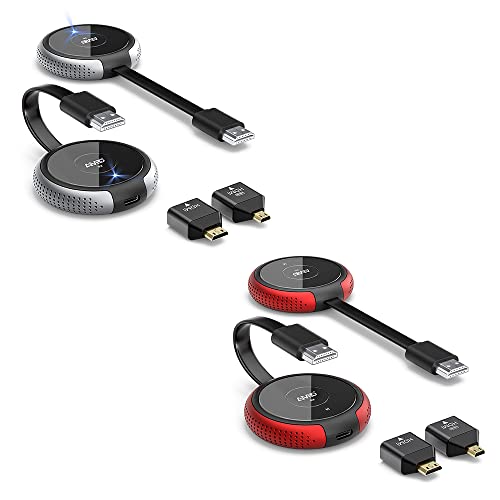 Wireless HDMI Transmitter and Receiver 4K, TIMBOOTECH Casting 5G Stable Signal Video/Audio Wireless HDMI Extender Kit for PC, Laptop, Camera, Blu-ray, Netfix, PS5 to Monitor, Projector, HDTV 165FT/50M