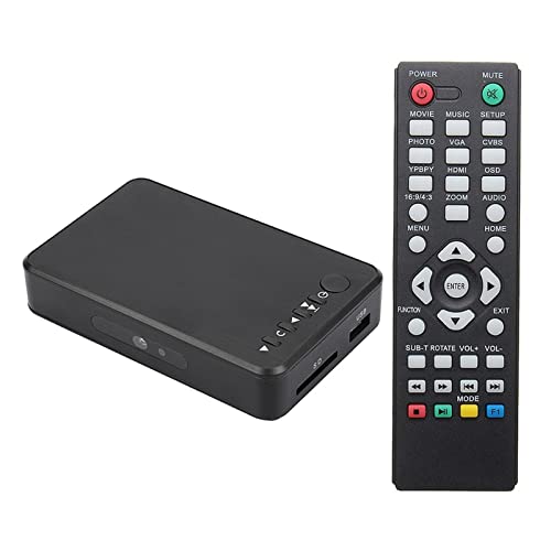 JCHHOME Full HD Multimedia Video Player 1080P AV/HDMI Output USB External HDD Media Blu-ray