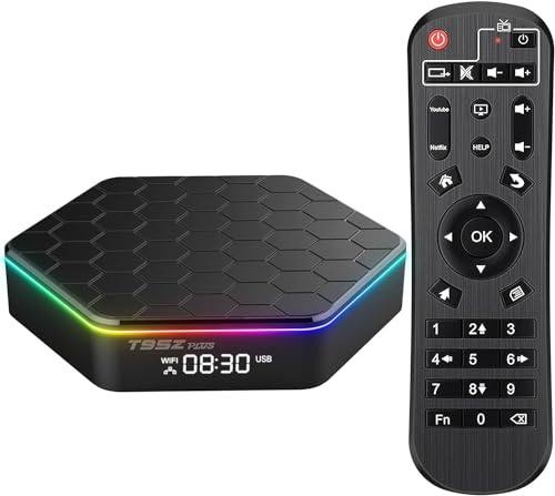 Android 12.0 TV Box, Android TV Box 4GB RAM 64GB ROM Allwinner H618 Smart Android Box Support HD 6K/H.265 100M Ethernet 2.4/5G Dual WiFi BT 5.0