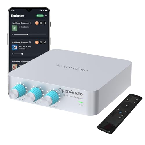 Streamer: Multi-Room Streamer | with Airplay2, Spotify Connect, DLNA | HDMI ARC, Optical, Coax, RCA, USB