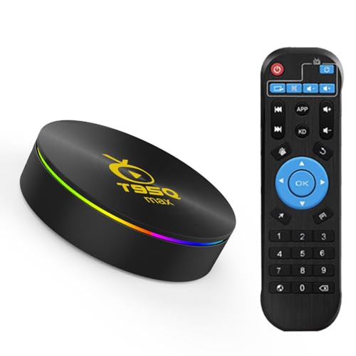 Android 11.0 TV Box T95Q Amlogic S905X4 with 4GB Ram 64GB Rom 4K Ultra HD H.265 Dual Band WiFi Bluetooth 4.0 Media Box 2.4/5Ghz WiFi 100M Lan
