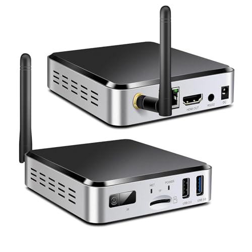 Geniatech APC329L Android 11.0 Smart TV Box HD 4K, HDMI Digital Signage Player, Mini PC WiFi Bluetooth Video Player for Industrial/Commercial Advertising Menu Display