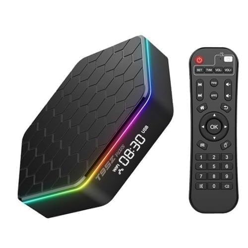 Android 12.0 TV Box T95Z Plus Android Box 4GB RAM 32GB ROM Support HD 6K/ 3D/ H.265 100M LAN 2.4/5G Dual WiFi BT 5.0 Android Box