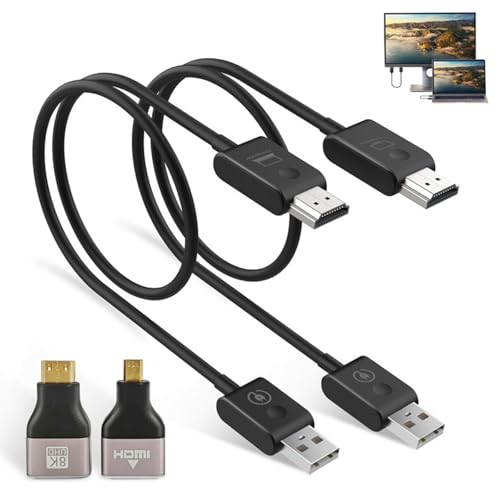 Moman Wireless HDMI CS6, 1080P HDMI Wireless Transmitter and Receiver Extender 50M/165FT 5G for Laptop PC TV Box Camera Projector for Streaming Video, Wireless-HDMI-Transmitter-Receiver-Extender